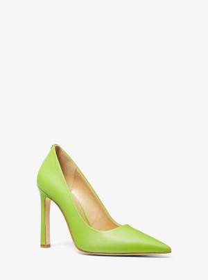 Michael Kors Amara Leather Pump Stiletto Kadın Pear | 218475-YXI