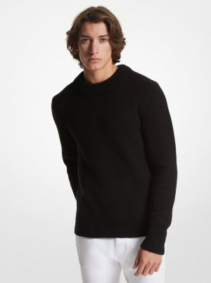 Michael Kors Cashmere Sweater Tişört Erkek Siyah | 951286-GYQ