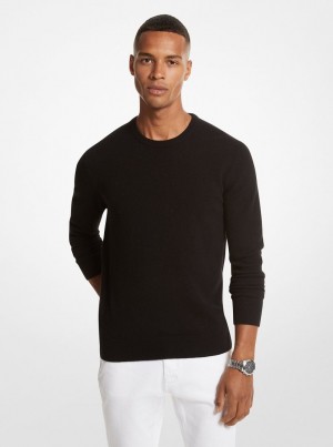 Michael Kors Cashmere Sweater Tişört Erkek Siyah | 986534-NVQ