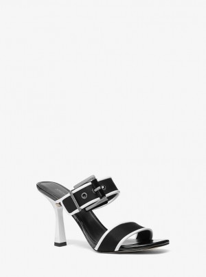 Michael Kors Colby Neoprene Sandal Sandalet Kadın Beyaz | 573826-CHZ