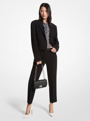 Michael Kors Crepe Pants Pantolon Kadın Siyah | 461578-LKD