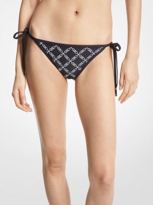 Michael Kors Empire Logo Bikini Bottom Mayo Kadın Siyah | 483026-OSG