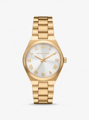 Michael Kors Lennox Gold-Tone Watch Gold-tone Kadın Altın | 756219-QPW