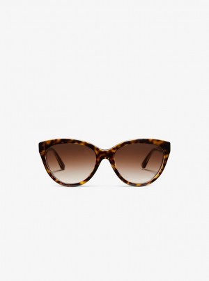 Michael Kors Makena Sunglasses Güneş Gözlüğü Kadın Tortoise | 826345-HIT