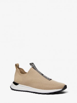 Michael Kors Miles Stretch Knit Slip-On Sneaker Spor Ayakkabı Erkek Chino | 718095-VIZ