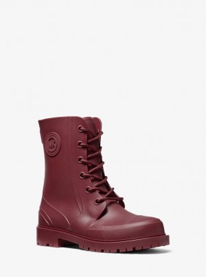 Michael Kors Montaigne PVC Rain Boot Bot Kadın Koyu | 836127-SEW