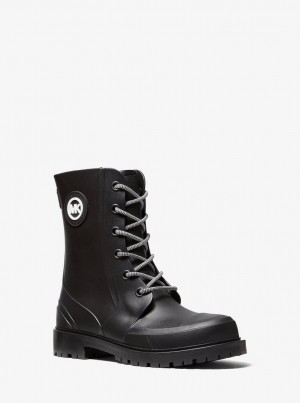 Michael Kors Montaigne PVC Rain Boot Bot Kadın Siyah | 105392-LYI