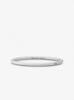 Michael Kors Precious Metal-Plated Brass Bangle Bilezik Kadın Gümüş | 769204-ZUK