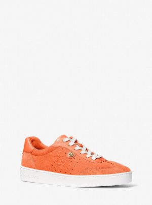 Michael Kors Scotty Suede Sneaker Spor Ayakkabı Kadın Turuncu | 952107-AZU