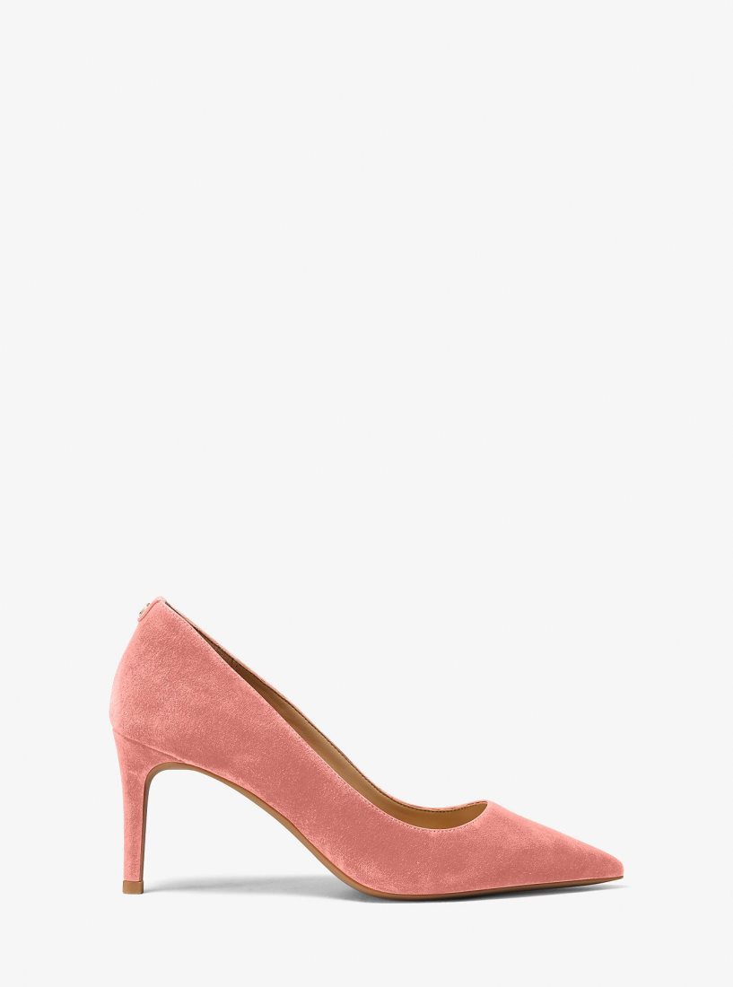 Michael Kors Alina Flex Suede Pump Stiletto Kadın Pembe | 839504-DWR