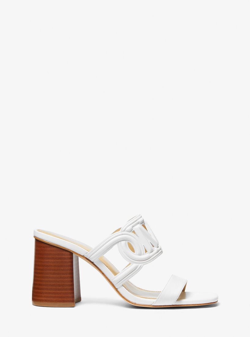 Michael Kors Alma Leather Sandal Sandalet Kadın Beyaz | 710468-RDF