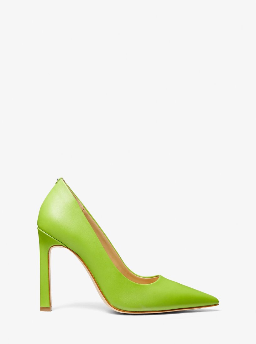 Michael Kors Amara Leather Pump Stiletto Kadın Pear | 218475-YXI