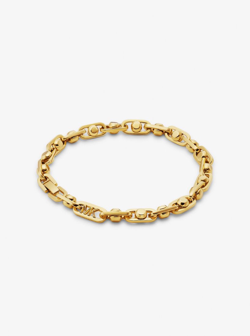 Michael Kors Astor Precious Metal-Plated Brass Link Bracelet Bilezik Kadın Altın | 159783-ODK