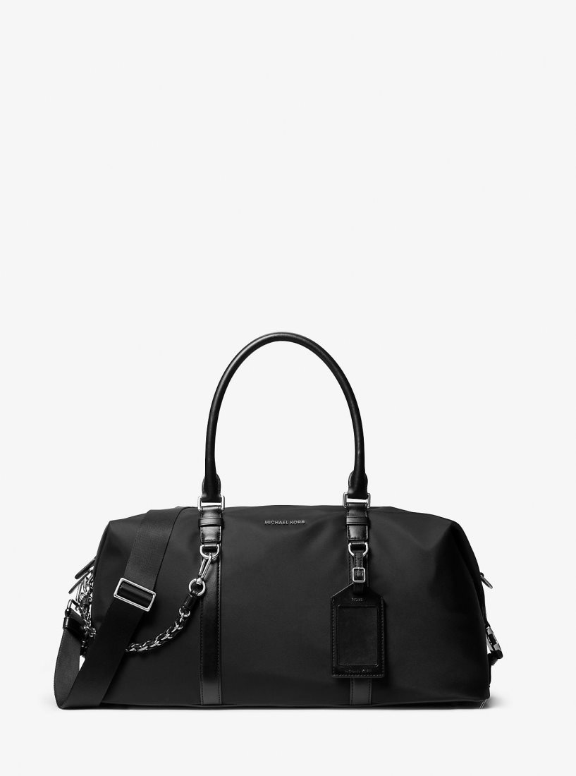 Michael Kors Brooklyn Recycled Nylon Duffel Bag Duffle Çanta Erkek Siyah | 729035-MYP