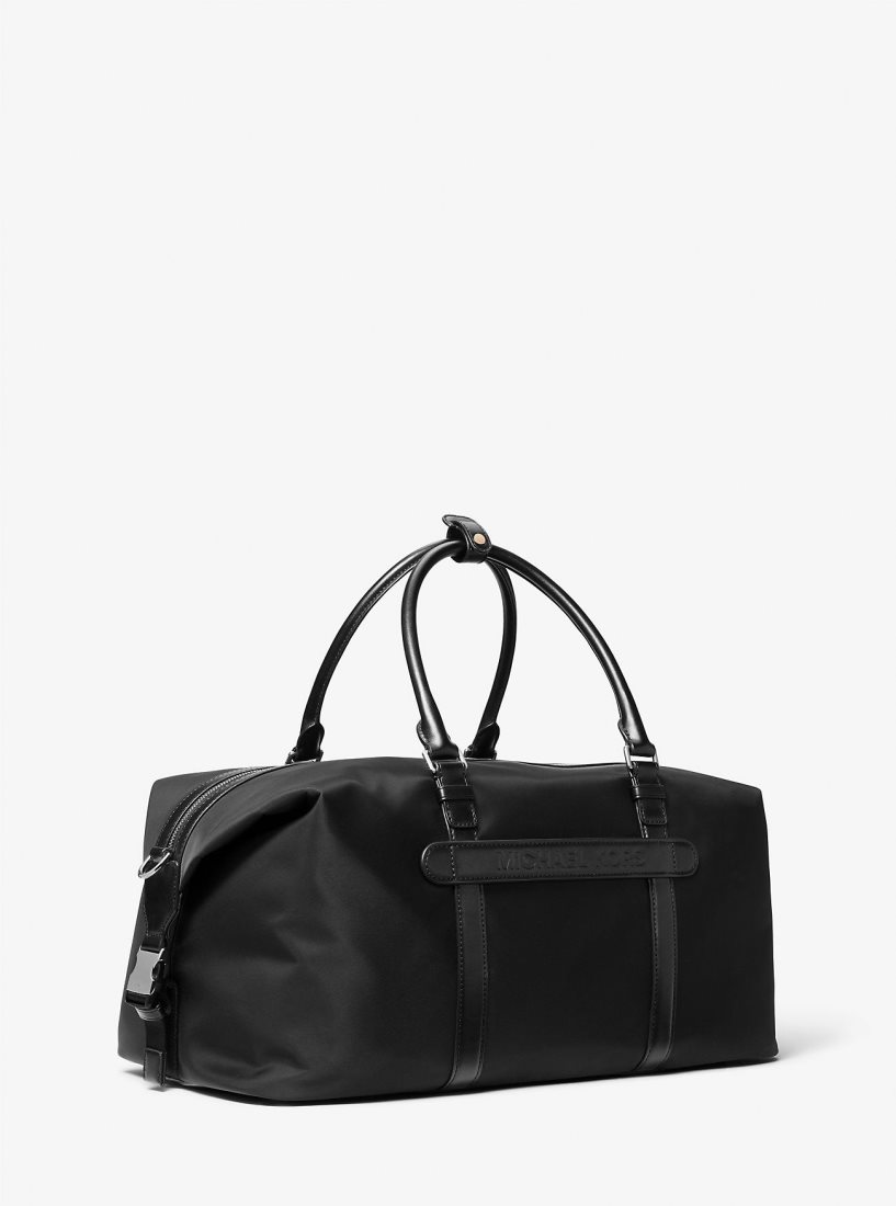 Michael Kors Brooklyn Recycled Nylon Duffel Bag Duffle Çanta Kadın Siyah | 763104-UWC