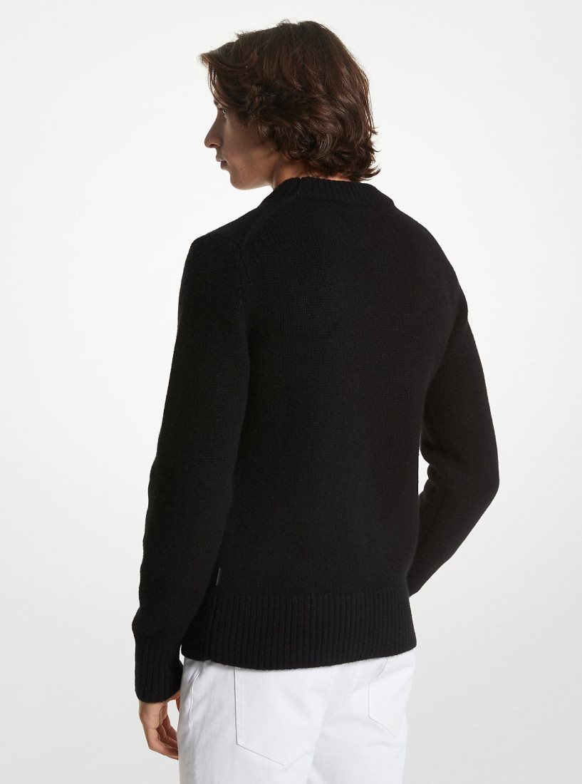 Michael Kors Cashmere Sweater Tişört Erkek Siyah | 951286-GYQ