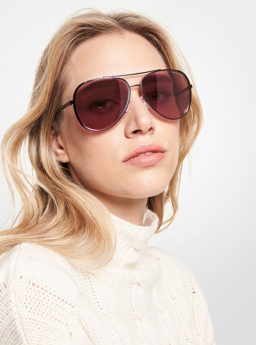 Michael Kors Chelsea Bright Sunglasses Güneş Gözlüğü Kadın Koyu Kahverengi | 270986-QJK