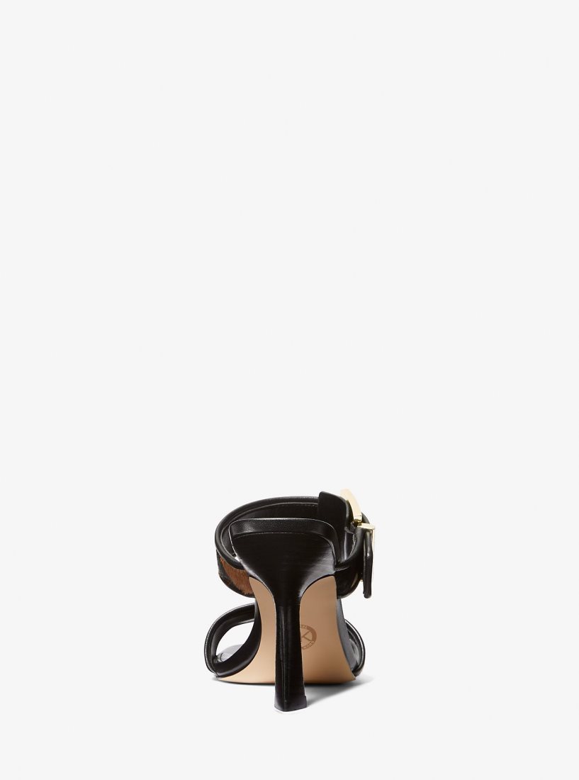 Michael Kors Colby Camouflage Print Calf Hair Sandal Sandalet Kadın Zeytin Yeşili Renkli | 107358-CPY