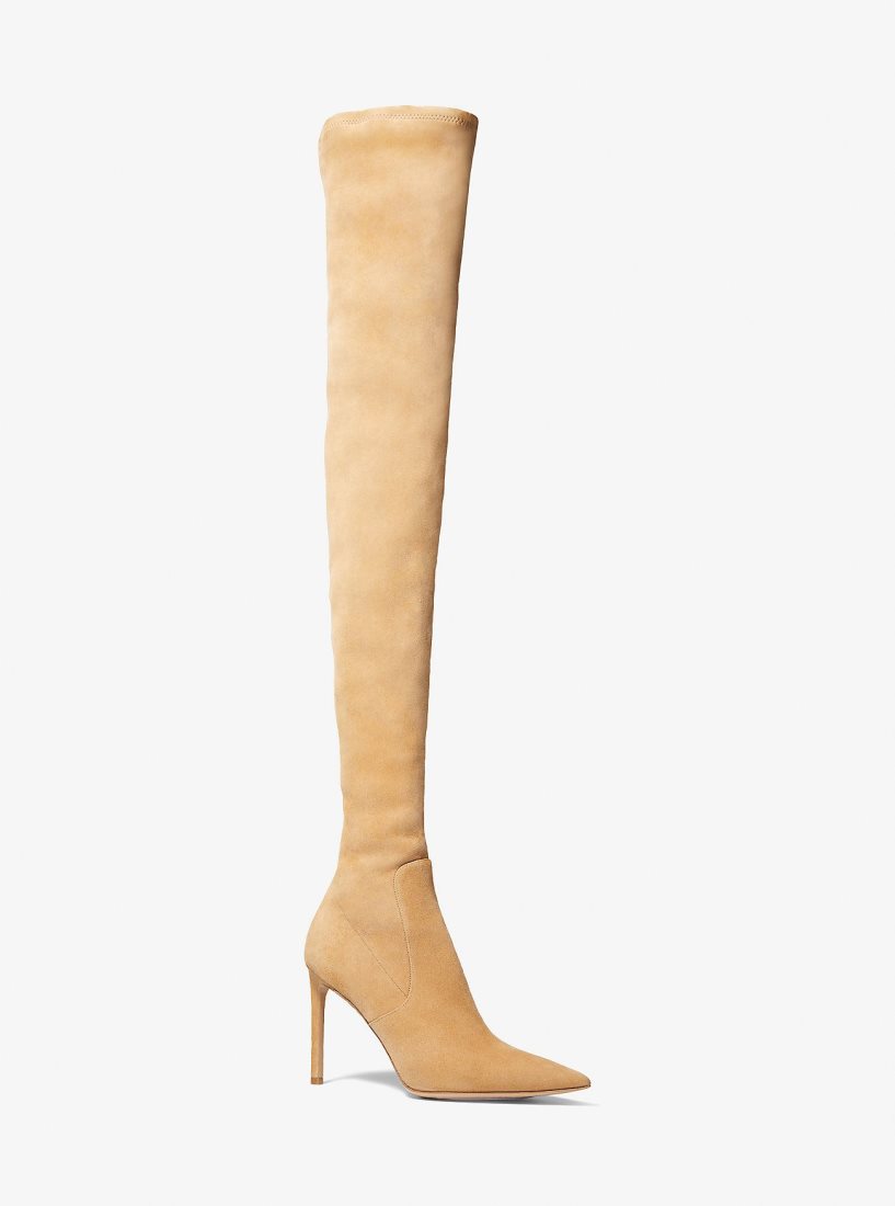 Michael Kors Elle Suede Boot Bot Kadın Kahverengi | 390621-JBI