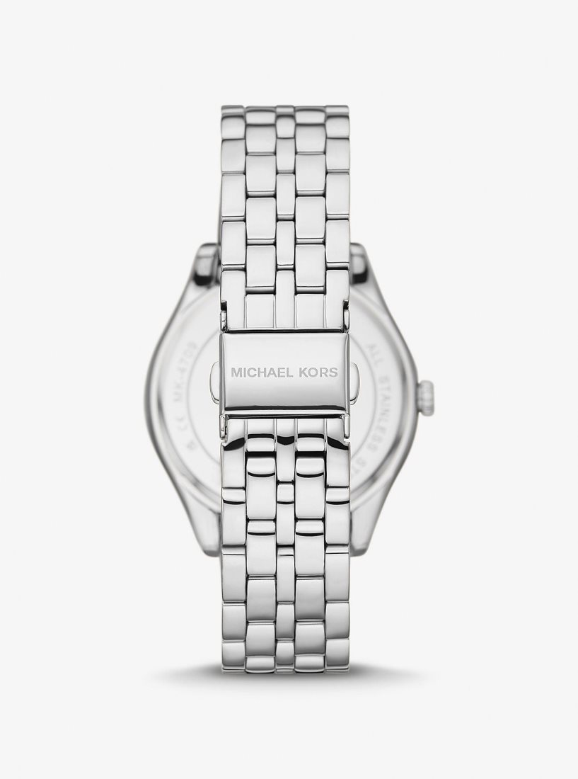 Michael Kors Harlowe Pave Silver-Tone Watch Silver-tone Kadın Gümüş | 195064-JRZ