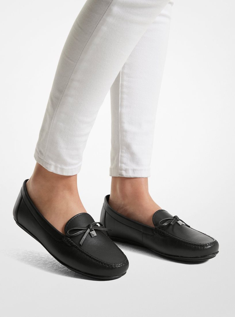 Michael Kors Juliette Leather Loafer Düz Ayakkabı Kadın Siyah | 576042-ILF