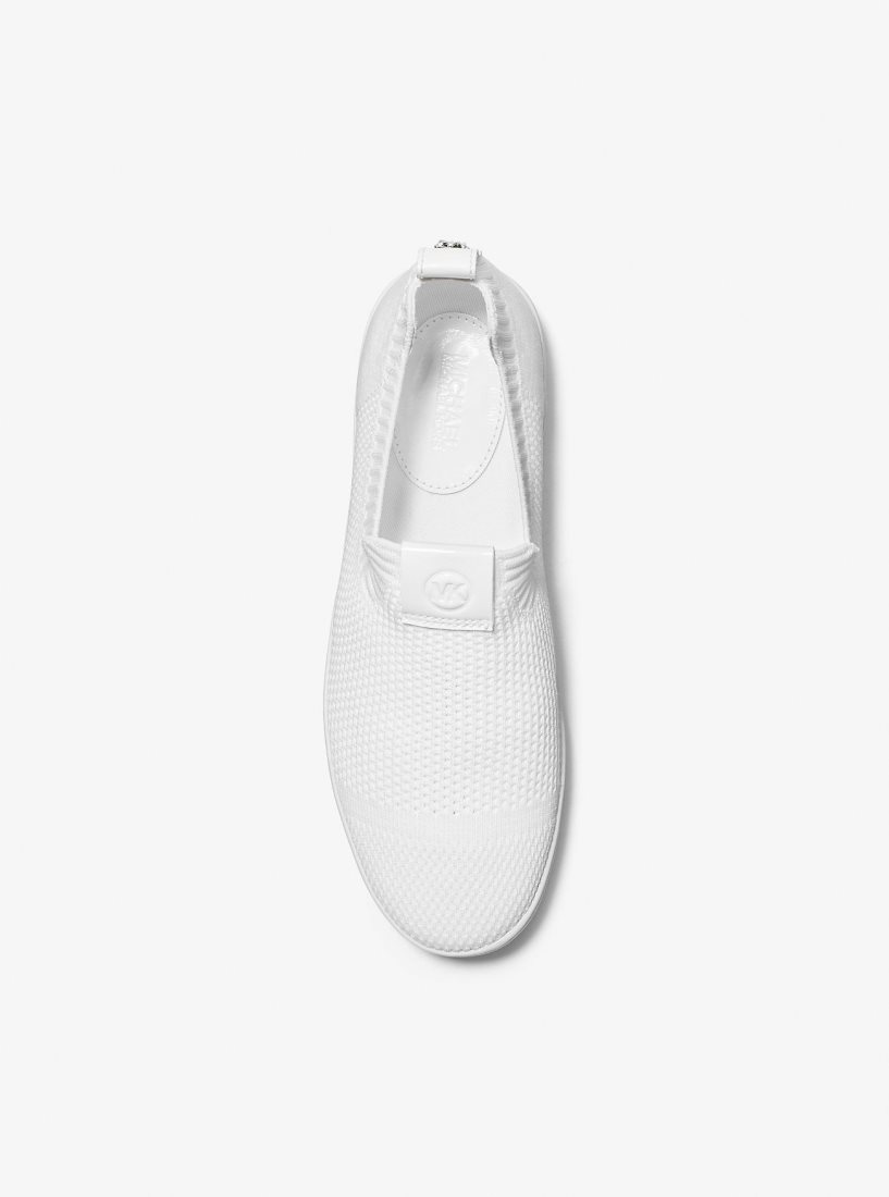 Michael Kors Juno Stretch Knit Slip-On Sneaker Spor Ayakkabı Kadın Beyaz | 205987-ALG