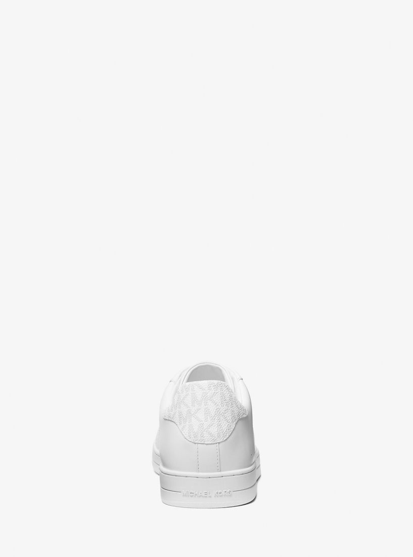 Michael Kors Keating Leather Slip-On Sneaker Spor Ayakkabı Erkek Bright Wht | 054286-RBL