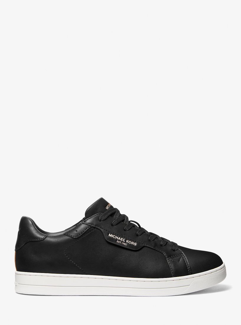 Michael Kors Keating Leather Sneaker Spor Ayakkabı Erkek Siyah | 539620-PYM