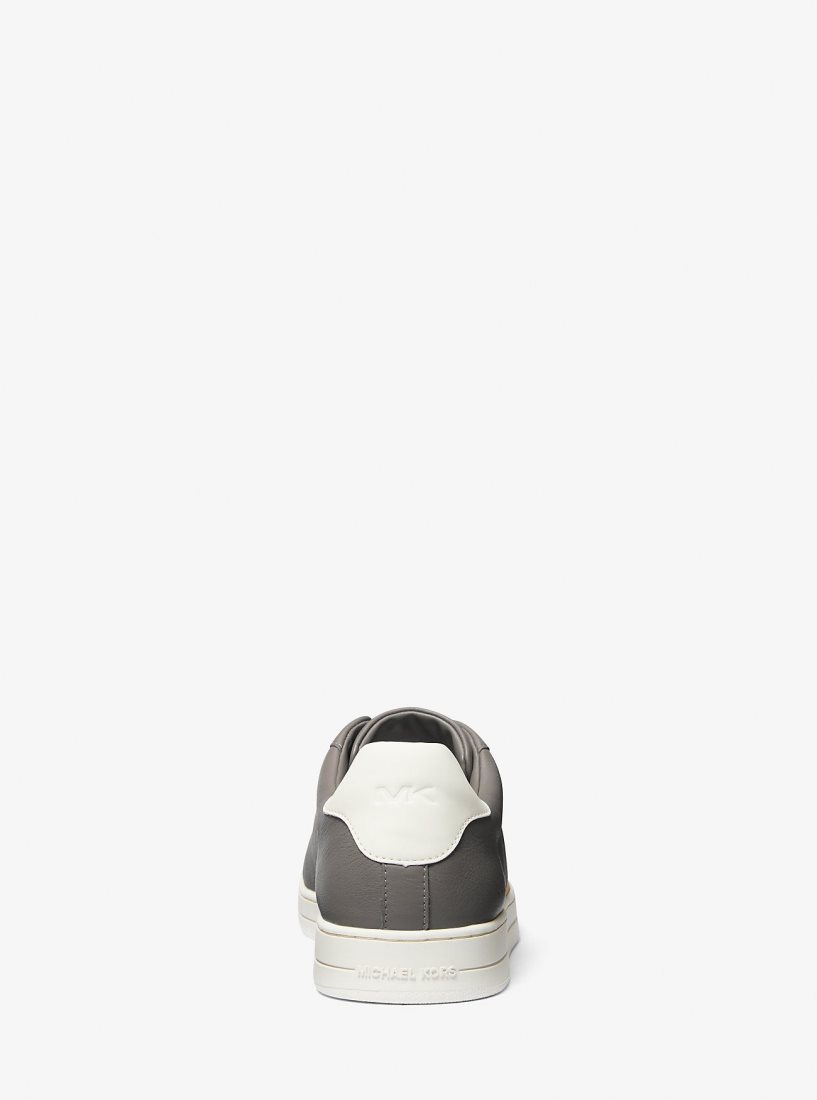 Michael Kors Keating Two-Tone Leather Slip-On Sneaker Spor Ayakkabı Erkek Gri | 645831-ARH