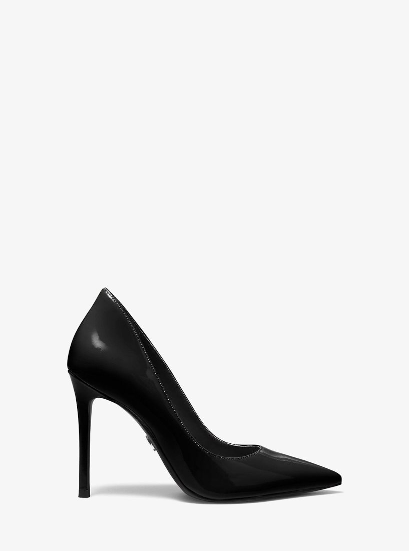 Michael Kors Keke Patent Leather Pump Stiletto Kadın Siyah | 729514-EHO