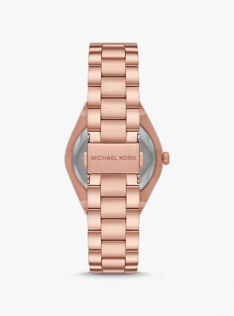 Michael Kors Lennox Rose Gold-Tone Watch Gold-tone Kadın Pembe Altın | 345289-MWH