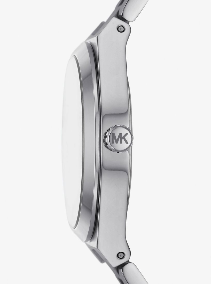 Michael Kors Lennox Silver-Tone Watch Silver-tone Kadın Pear | 914805-HDT