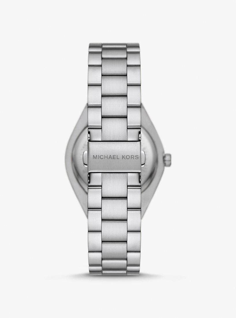 Michael Kors Lennox Silver-Tone Watch Silver-tone Kadın Pear | 914805-HDT