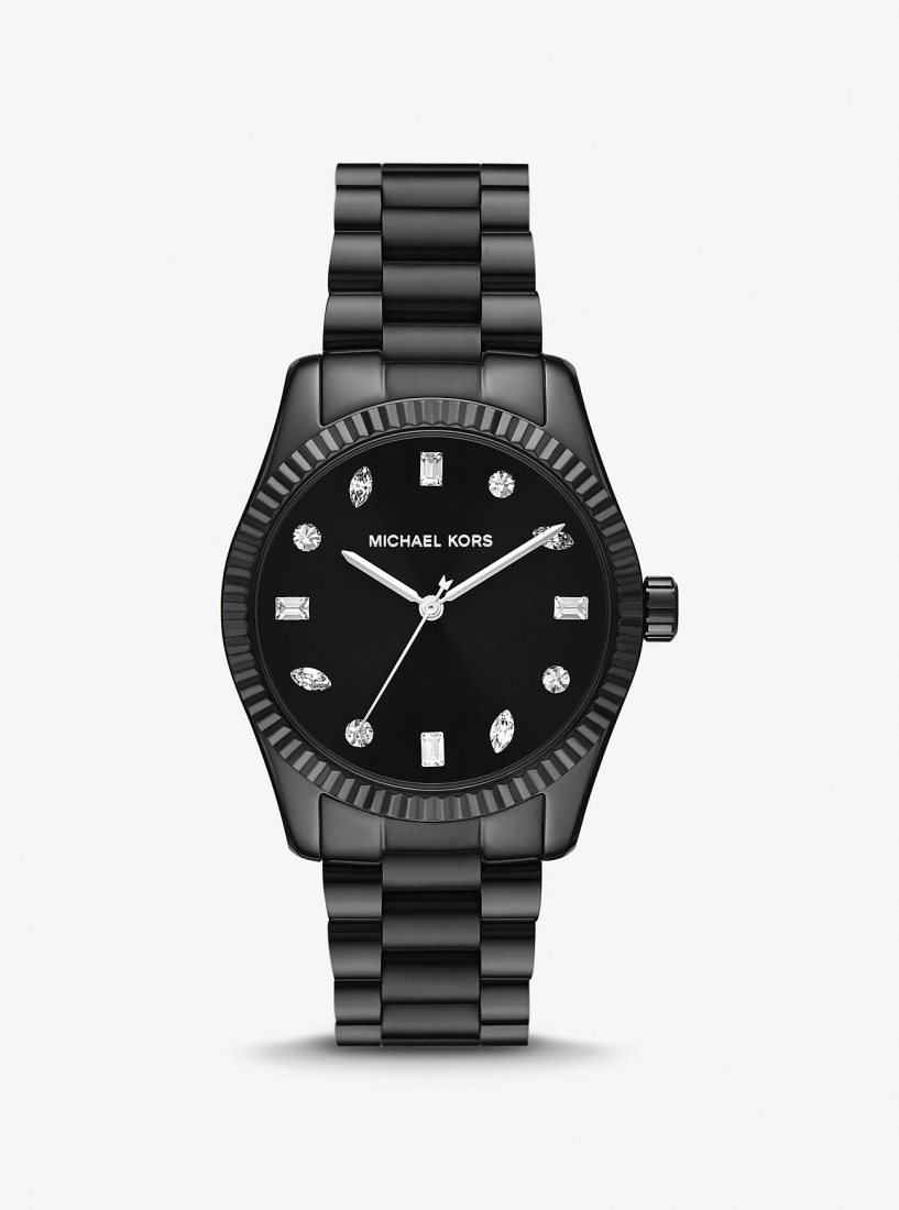 Michael Kors Lexington Pave Black-Tone Watch Black-tone Kadın Siyah | 294068-FWP