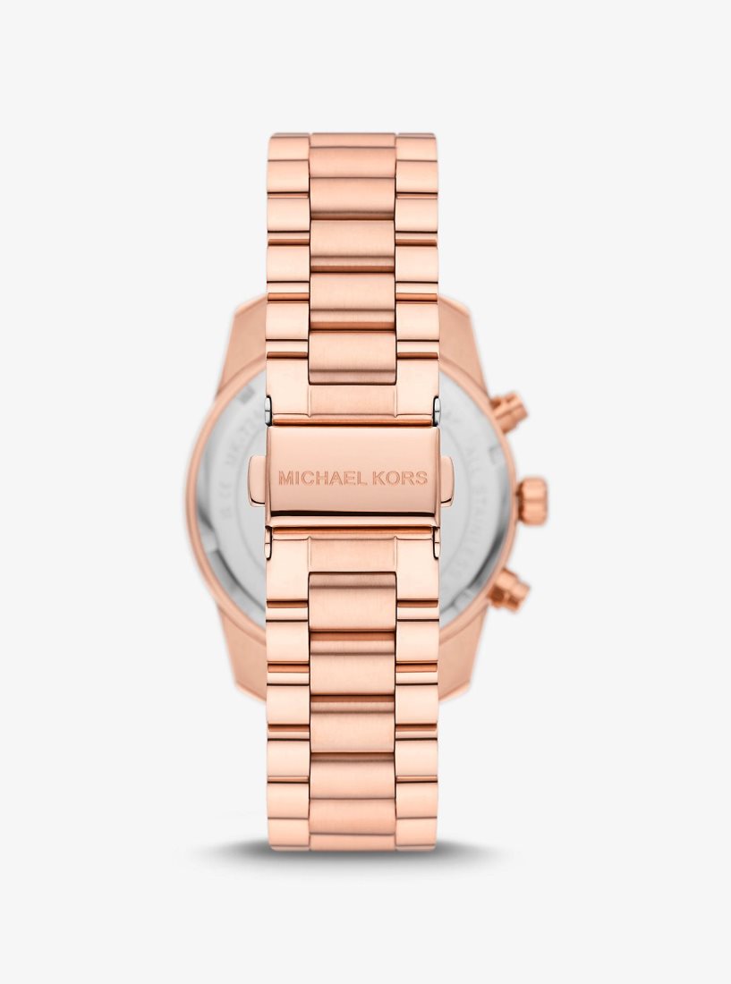 Michael Kors Lexington Pave Rose Gold-Tone Watch Gold-tone Kadın Pembe Altın | 893241-VQA