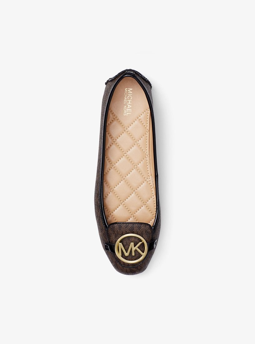 Michael Kors Lillie Logo Moccasin Düz Ayakkabı Kadın Kahverengi | 068972-OWE