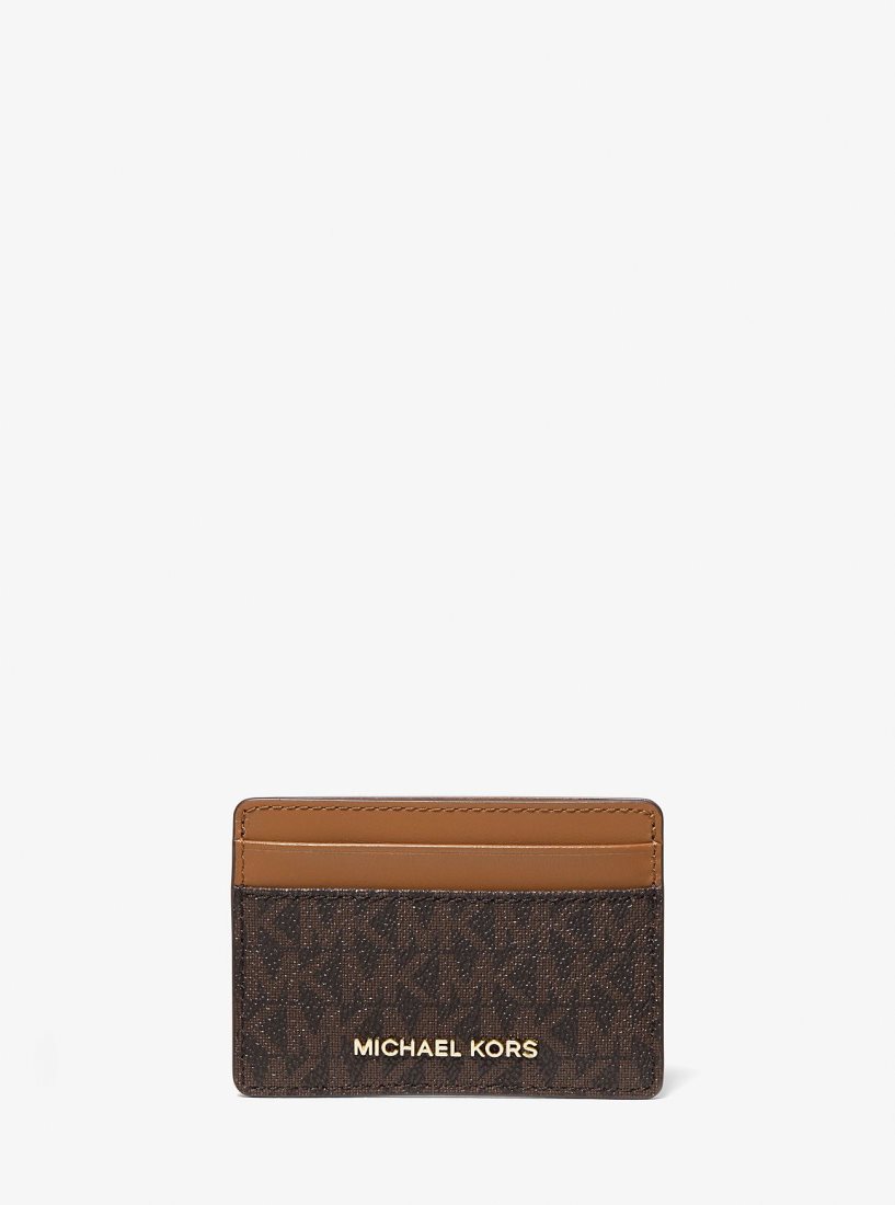 Michael Kors Logo Card Case Kart Kılıfı Kadın Kahverengi | 702138-FGD