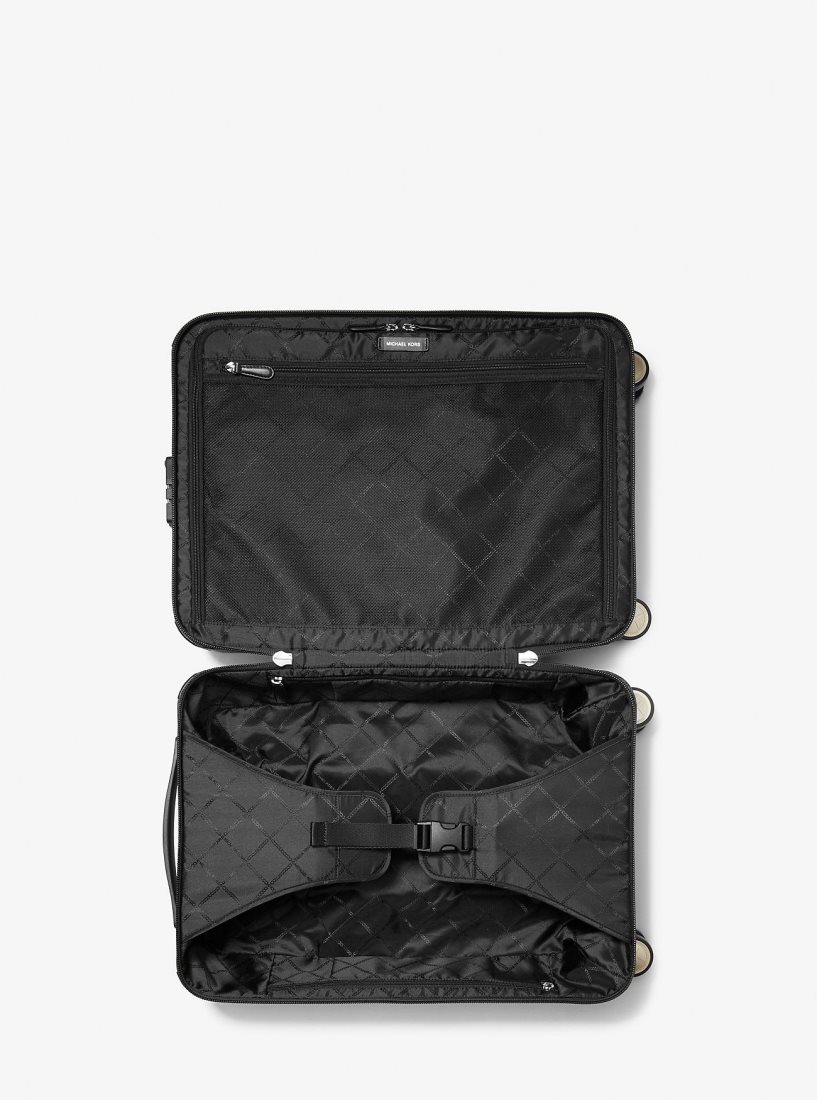 Michael Kors Logo Suitcase Duffle Çanta Kadın Siyah | 150724-HMY