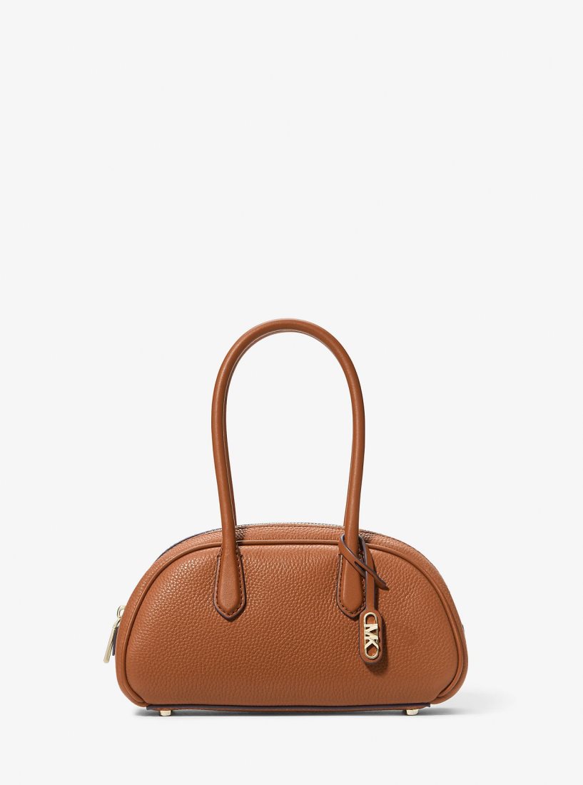 Michael Kors Lulu Small Pebbled Leather Satchel Satchel Çanta Kadın Luggage | 530261-IKR