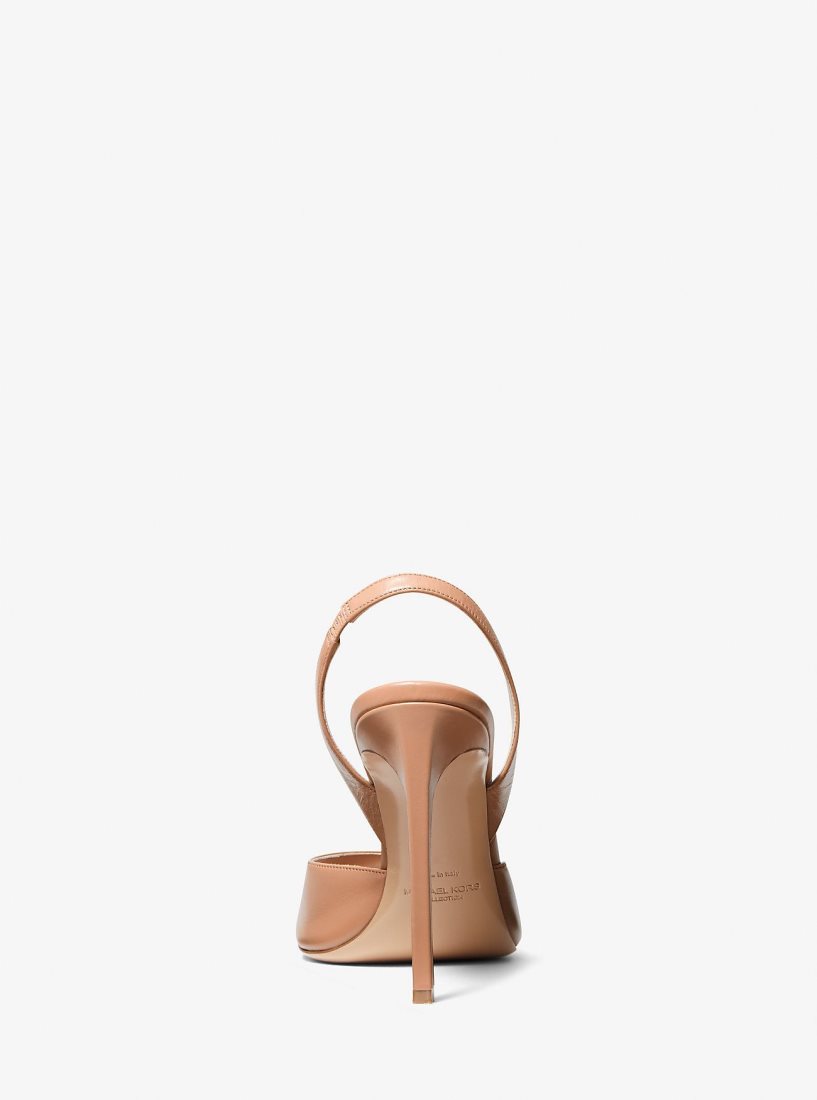 Michael Kors Marisa Leather Sandal Sandalet Kadın Suntan | 415683-HJW