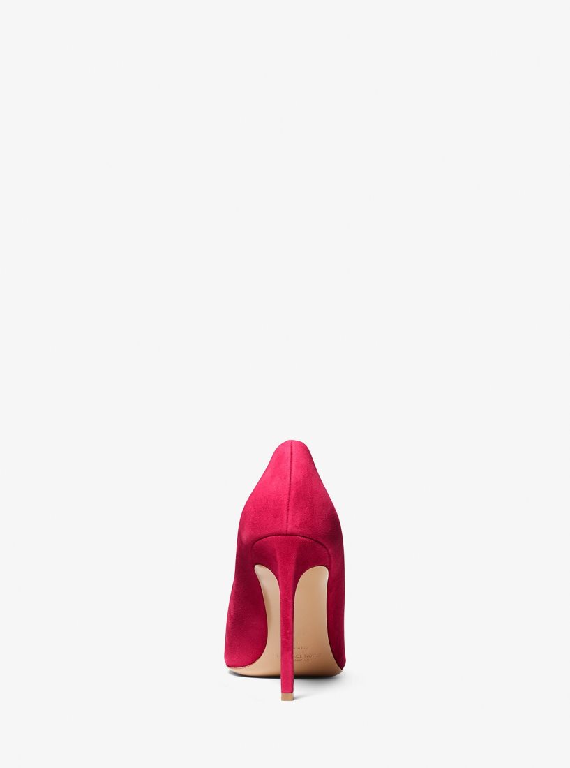 Michael Kors Martine Suede Pump Topuklu Ayakkabılar Kadın Fuschia | 807123-TFB