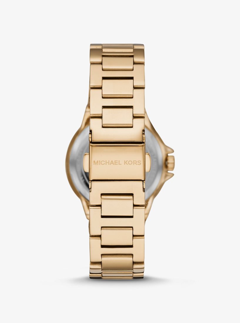 Michael Kors Mini Camille Pave Gold-Tone Watch Gold-tone Kadın Altın | 916037-LTI