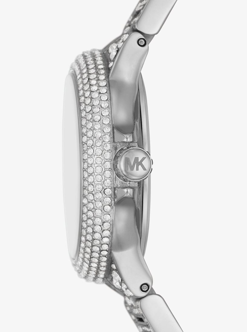 Michael Kors Mini Camille Pave Silver-Tone Watch Silver-tone Kadın Gümüş | 659170-CGW