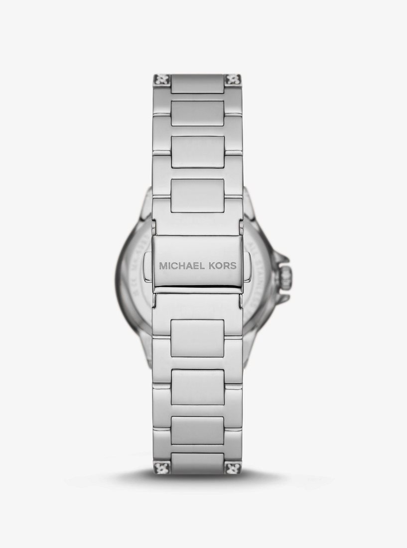 Michael Kors Mini Camille Pave Silver-Tone Watch Silver-tone Kadın Gümüş | 659170-CGW