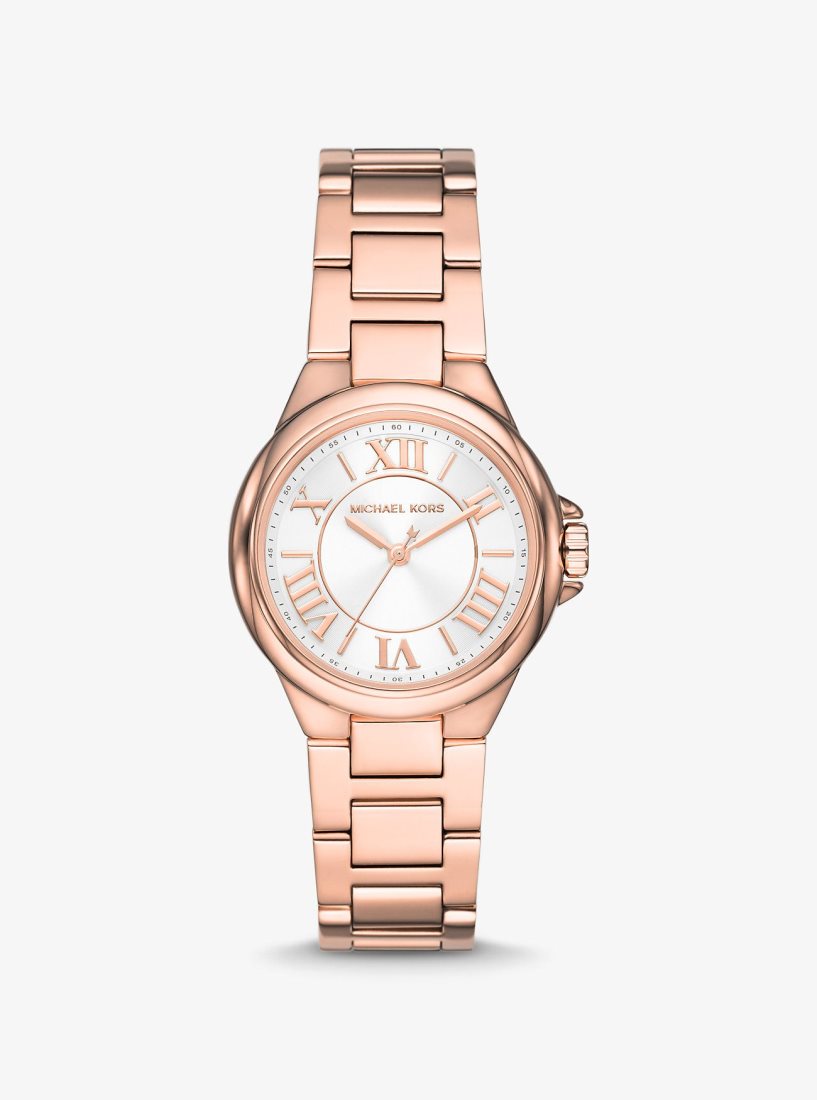 Michael Kors Mini Camille Rose Gold-Tone Watch Gold-tone Kadın Pembe Altın | 604172-IOF