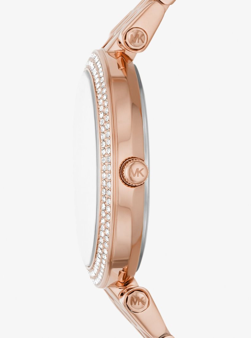 Michael Kors Mini Darci Pave Rose Gold-Tone Watch Gold-tone Kadın Pembe Altın | 725631-EWV