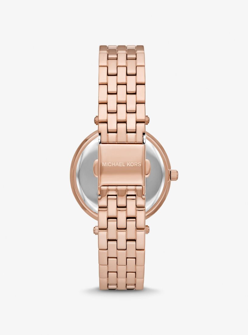 Michael Kors Mini Darci Pave Rose Gold-Tone Watch Gold-tone Kadın Pembe Altın | 725631-EWV