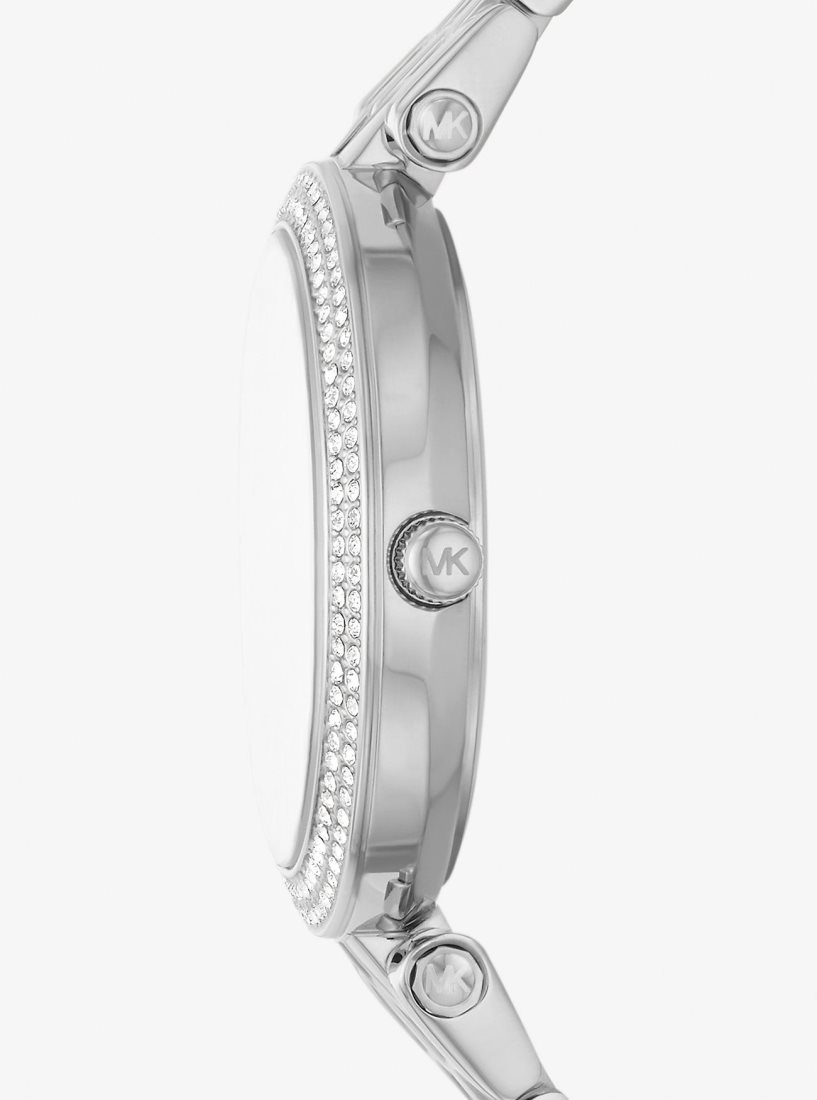 Michael Kors Mini Darci Pave Silver-Tone Watch Silver-tone Kadın Gümüş | 306521-XYQ