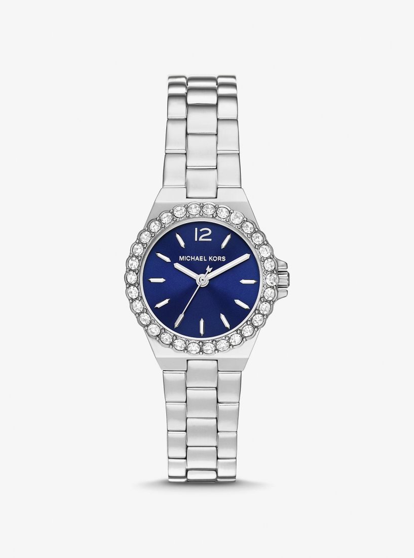 Michael Kors Mini Lennox Pave Silver-Tone Watch Silver-tone Kadın Gümüş | 406528-PZA