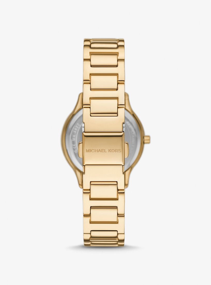 Michael Kors Mini Sage Pave Gold-Tone Watch Gold-tone Kadın Altın | 816403-VWK